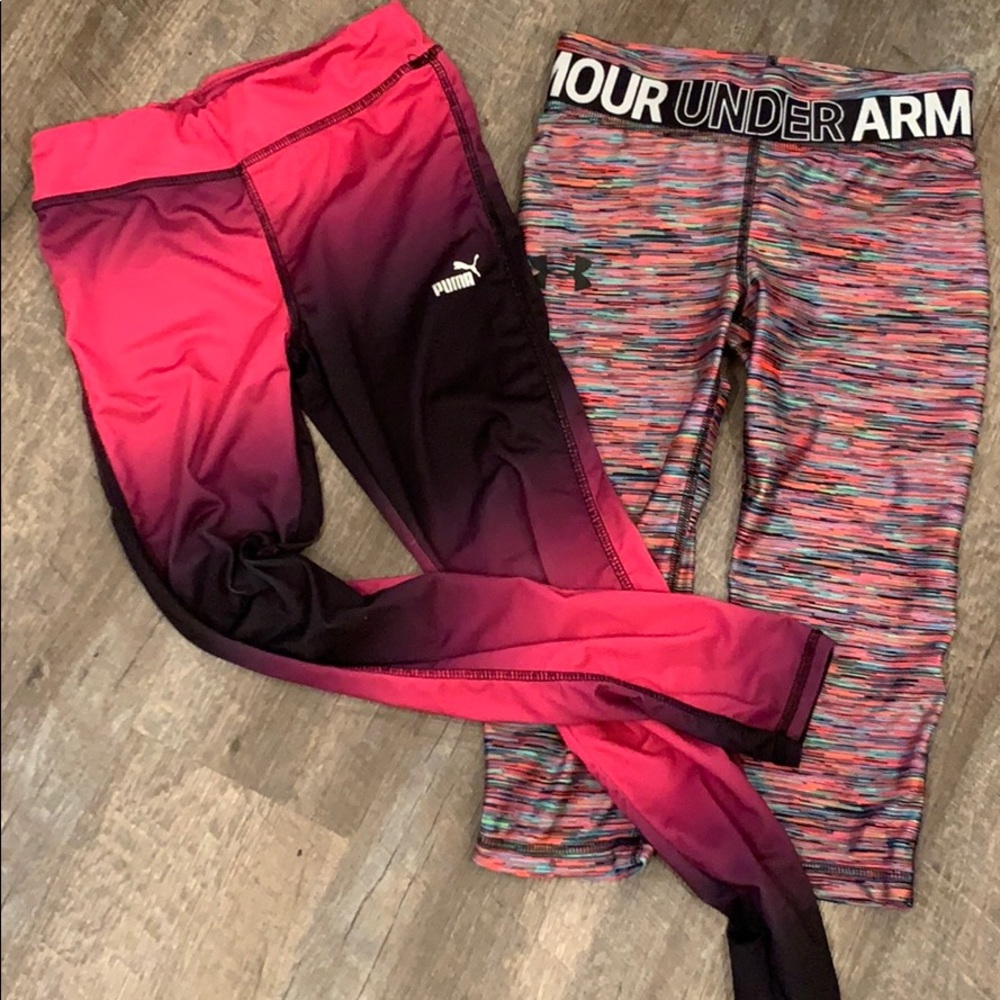 Puma and under armed leggings